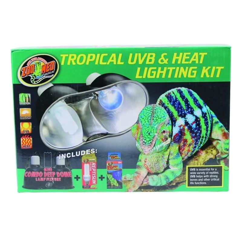 Zoo Med Tropical Uvb And Heat Lighting Kit