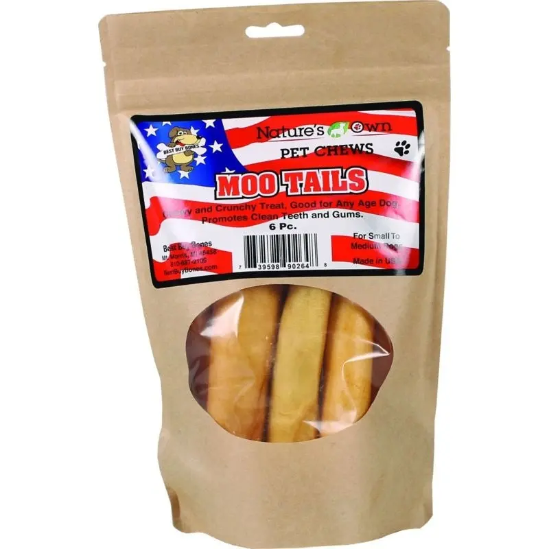 Natures Own Moo Tails Pet Chews 6 Piece