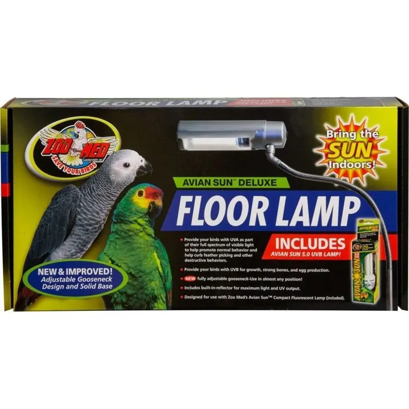 Aviansun Deluxe Floor Lamp with Avian Sun Steel