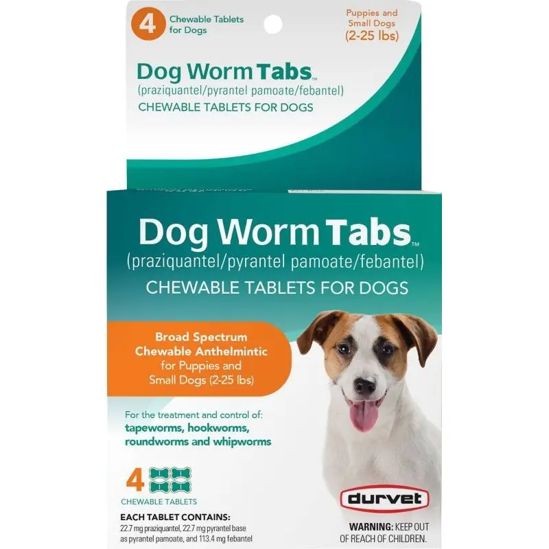 Durvet Dog Worm Chewable Tabs