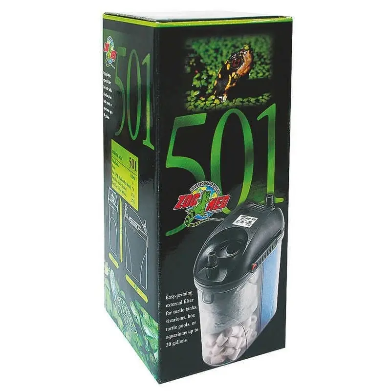Turtle Canister Filter 501 0.5 x 0.25 x 0.5 Bk