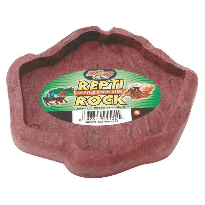 Repti Food Dish For Reptiles 5x5.5x3/4 Natural