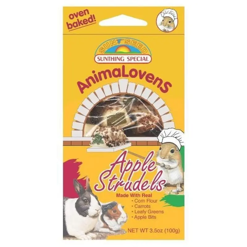 Sunseed Animalovens Apple Strudel Treat 3.5 oz