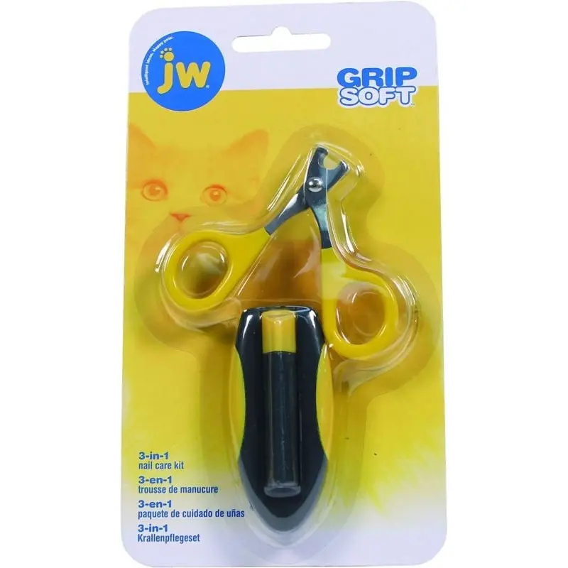 Jw 3-In-1 Nail Care Kit And Carrying Case Gry/Yel