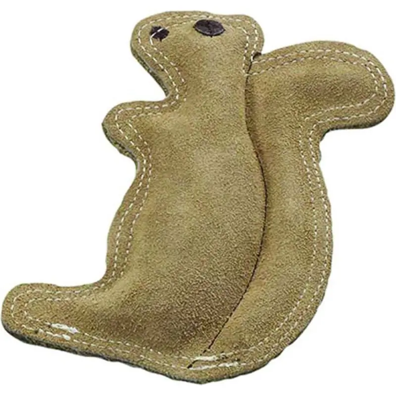 SPOT Dura-Fused Leather Squirrel Dog Toy
