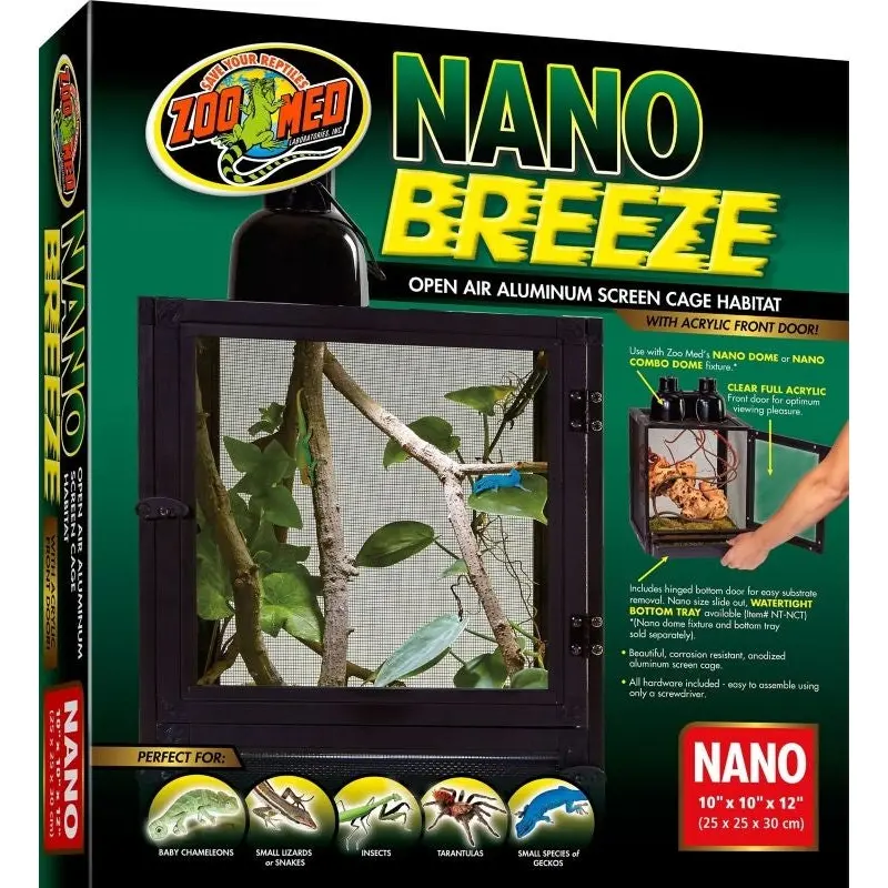 Zoo Med Nano Breeze Alumuninum Screen Cage