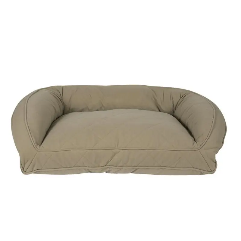 Carolina Pet Sage Quilted Bolster Dog Bed