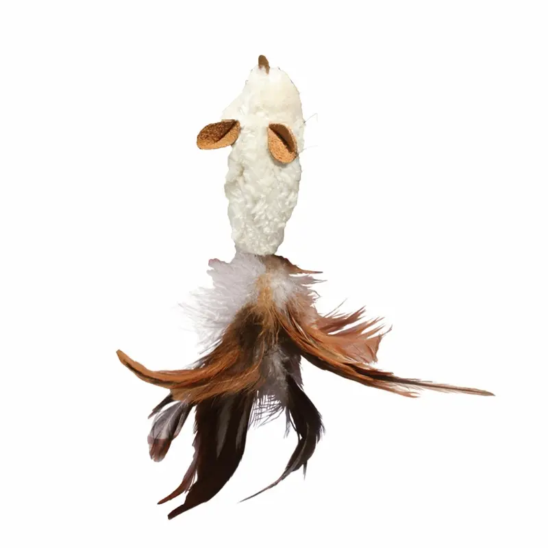 KONG Refillable Feather Mouse Cat Toy