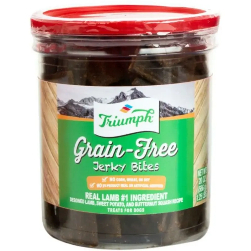 Triumph Grain Free Jerky Bites 20oz Lamb