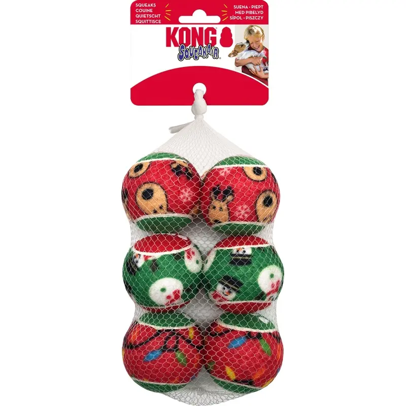 KONG Holiday Squeakair Balls
