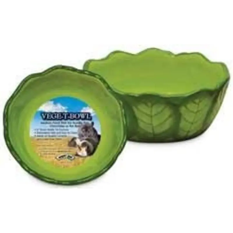 Small Animal Bowl Vege-T Cabbage Green