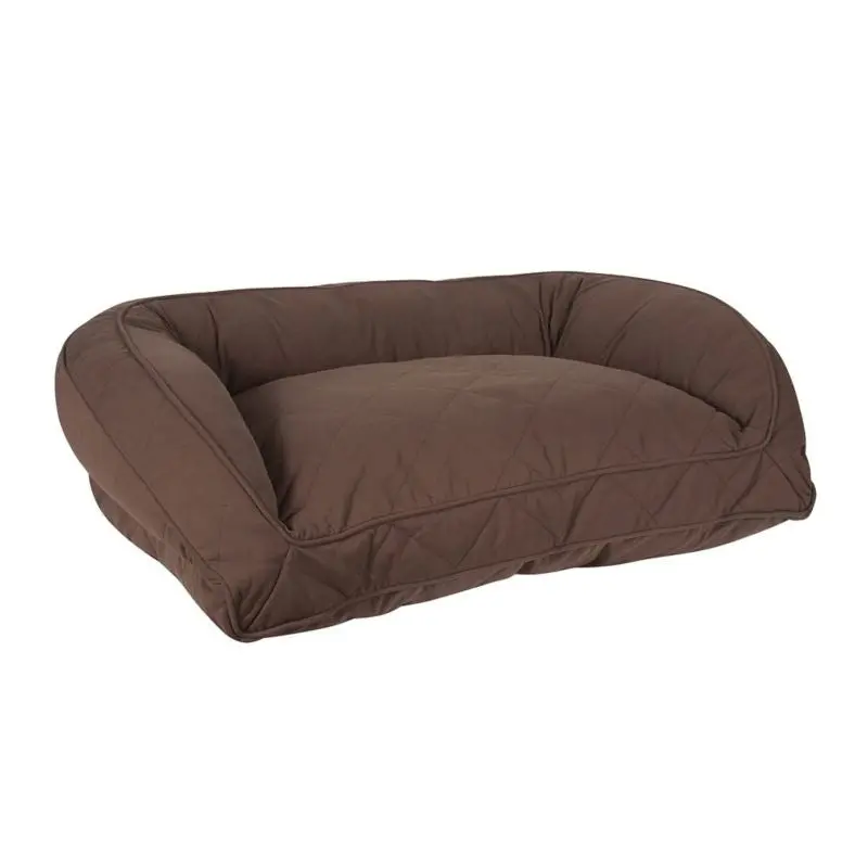 Carolina Pet Chocolate Memory Foam Bolster Bed