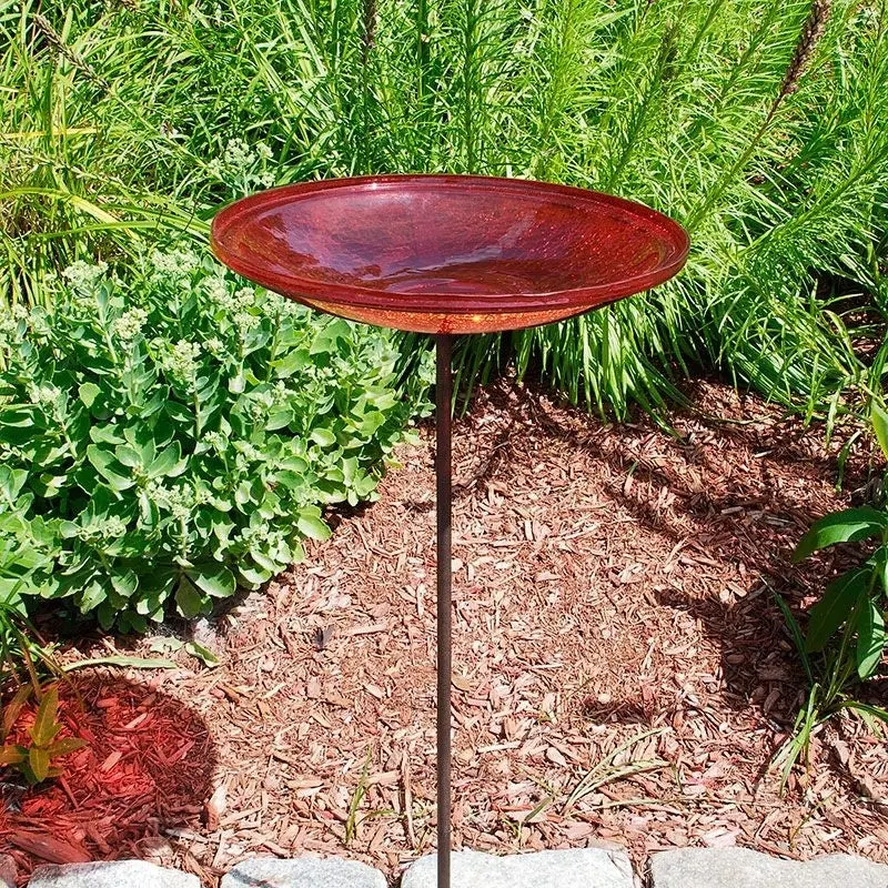 Crackle Bowl with Stand