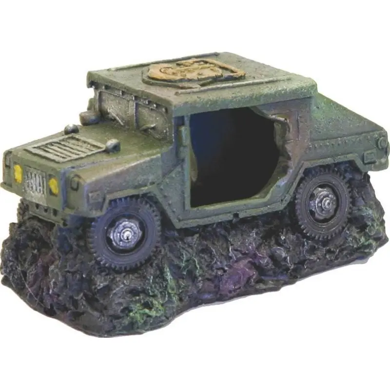 Blue Ribbon Sunken Humvee with Cave Ornament