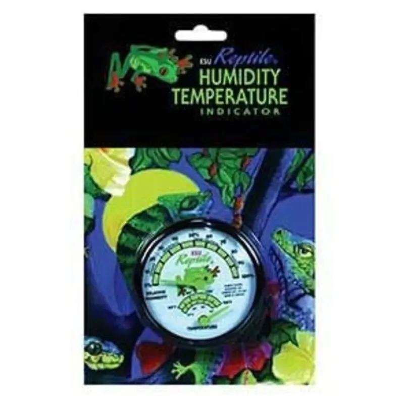 Humidity And Temperature Guage 5.25 x 1 x 8.5 Bk