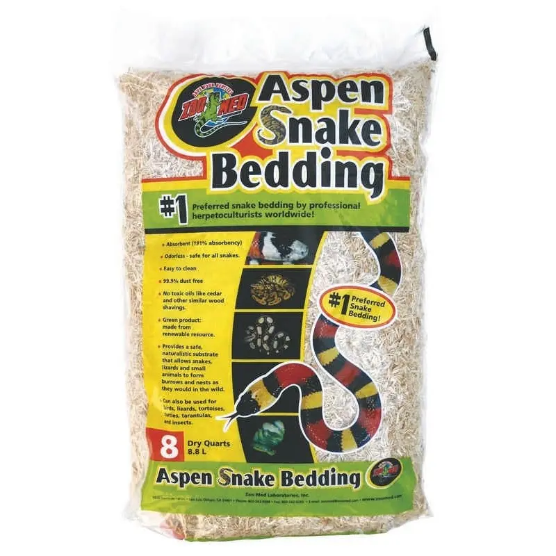 Aspen Snake Bedding 8 Quarts Natural