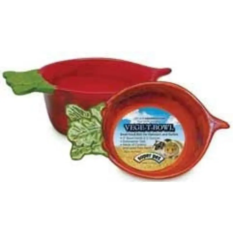 Small Animal Bowl Vege-T Radish Orange