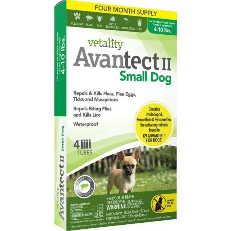 Vetality Avantect Ii For Dogs SM 4-10lb