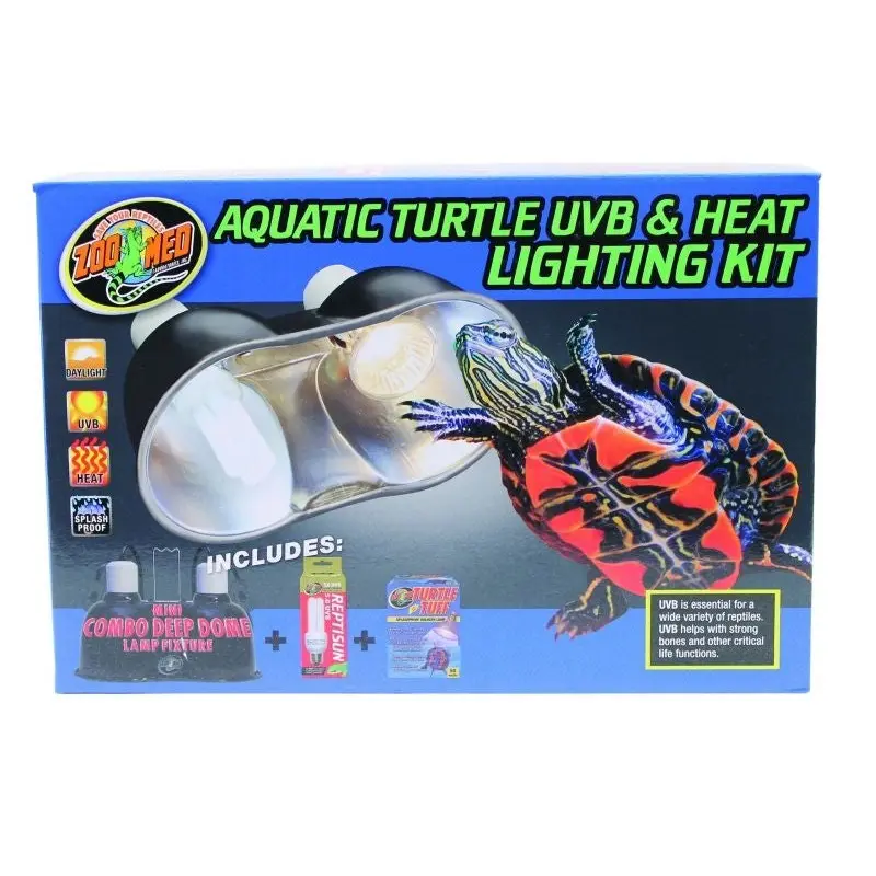 Zoo Med Aquatic Turtle Uvb and Heat Lighting Kit