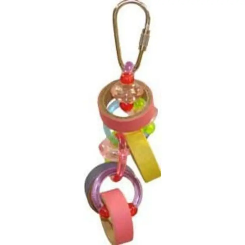 Happy Beaks Keet Rings Bird Toy Small