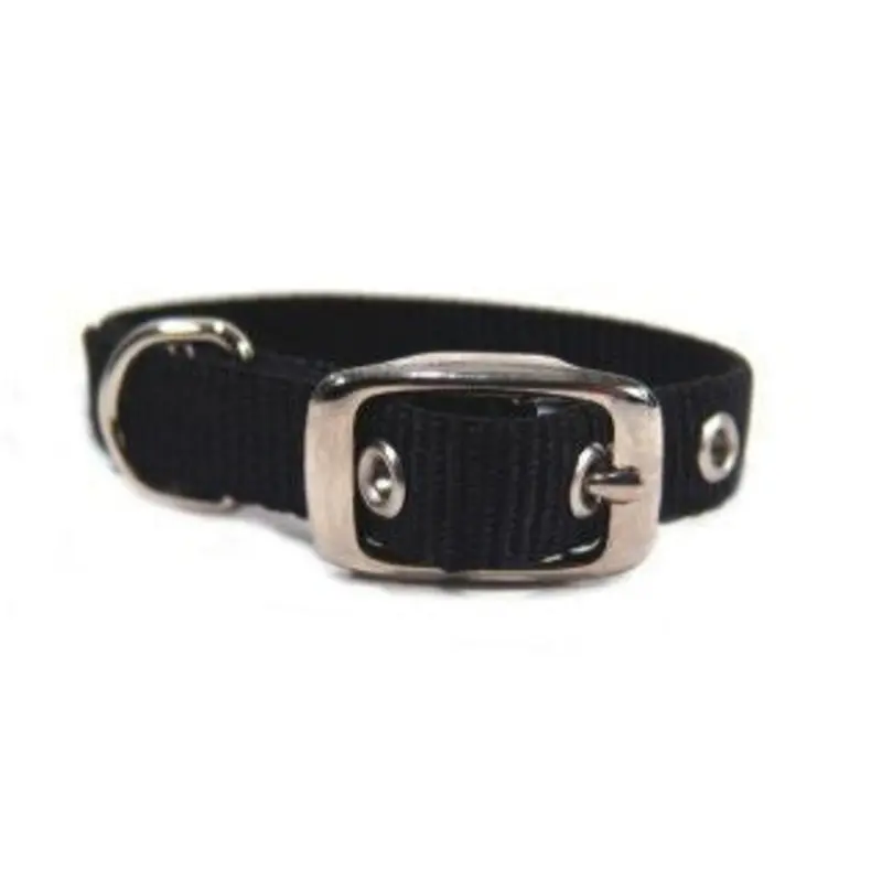 Single Thck Nyln Dlx Dg Collar 5/8 X12 Black