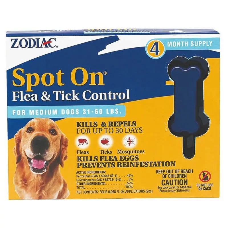 Zodiac Spot On Flea / Tick Control For Dogs MD
