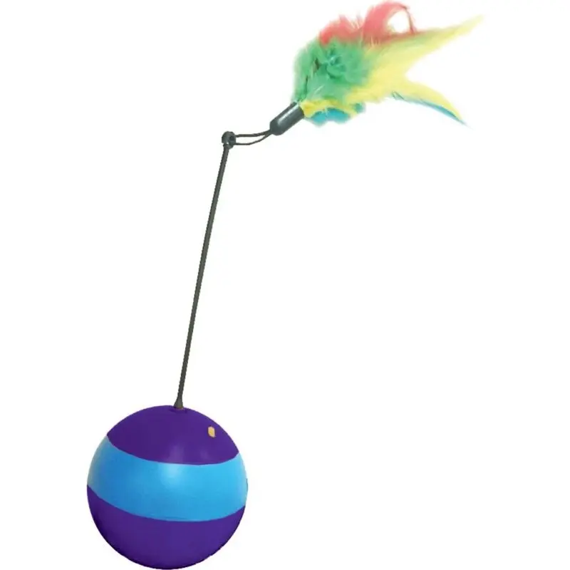 Spin About Motorized Cat Ball Purple/Blu