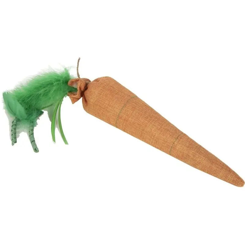 Smartykat Kolossal Karrot Plush Catnip Kicker Toy
