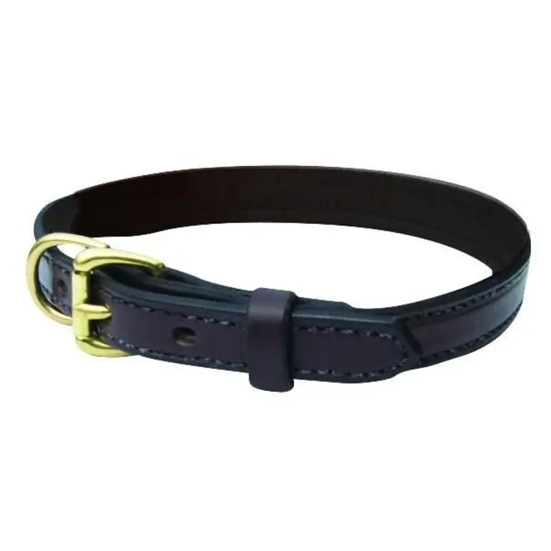 Perris Leather Dog Collar LG 19-23 Black