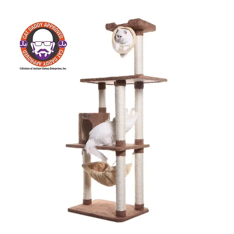 Armarkat Real Wood Cat Tree Model X7001 70in Tan