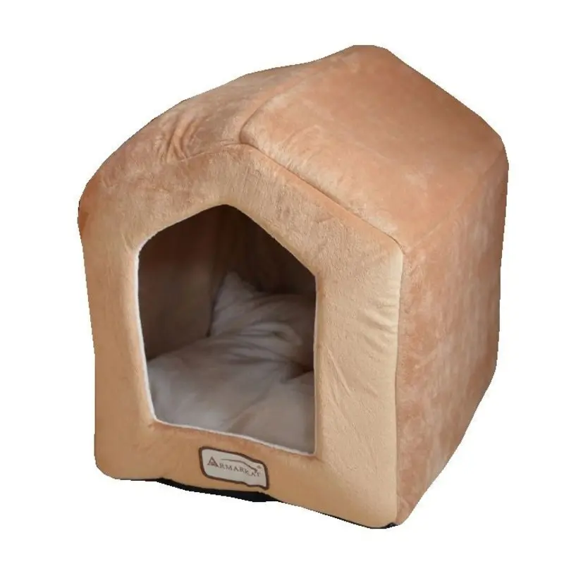 Armarkat Brown and Beige Small Indoor Cat House
