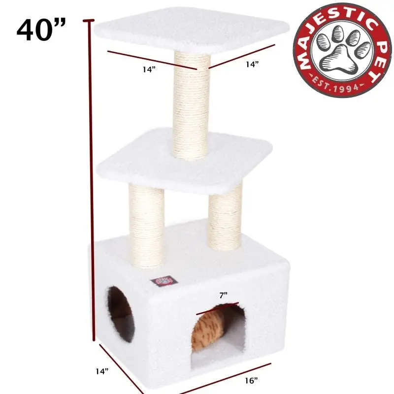 Majestic 40 Inch Bungalow Cat Furniture Tree
