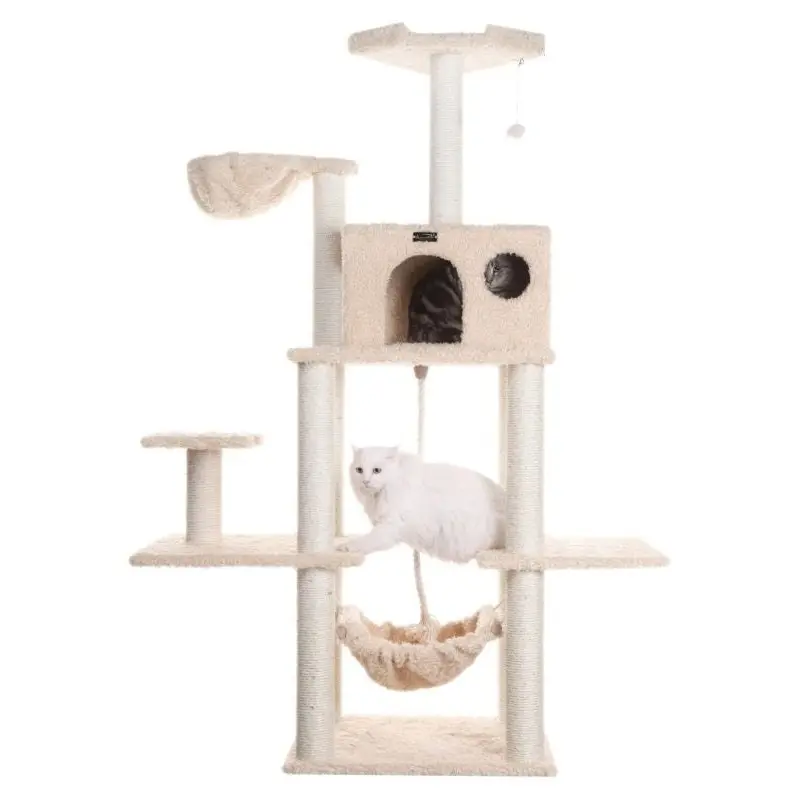 Armarkat Real Wood A6901 Cat Tree w Hammock Bed