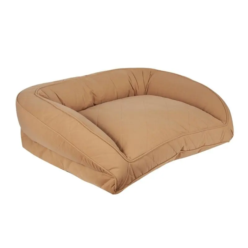Carolina Pet Saddle Quilted Bolster Dog Bed