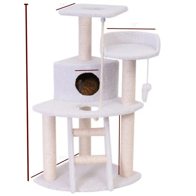 Majestic 48 Inch Bungalow Cat Furniture Tree