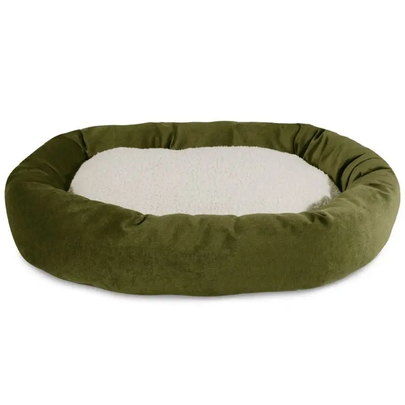 Majestic Pet Fern Villa Sherpa Bagel Bed