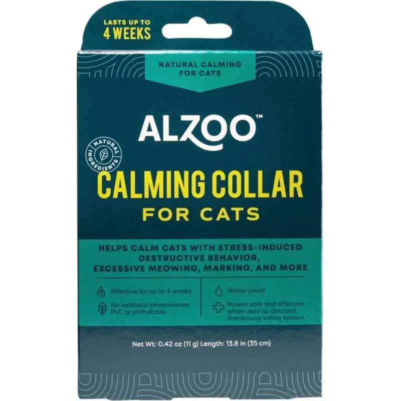 Alzoo Plant Based Calming Cat Collar 13.8Inl
