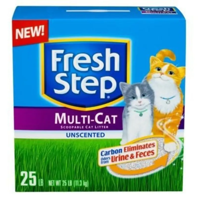 Fresh Step Multicat Litter-Unscented 25lb
