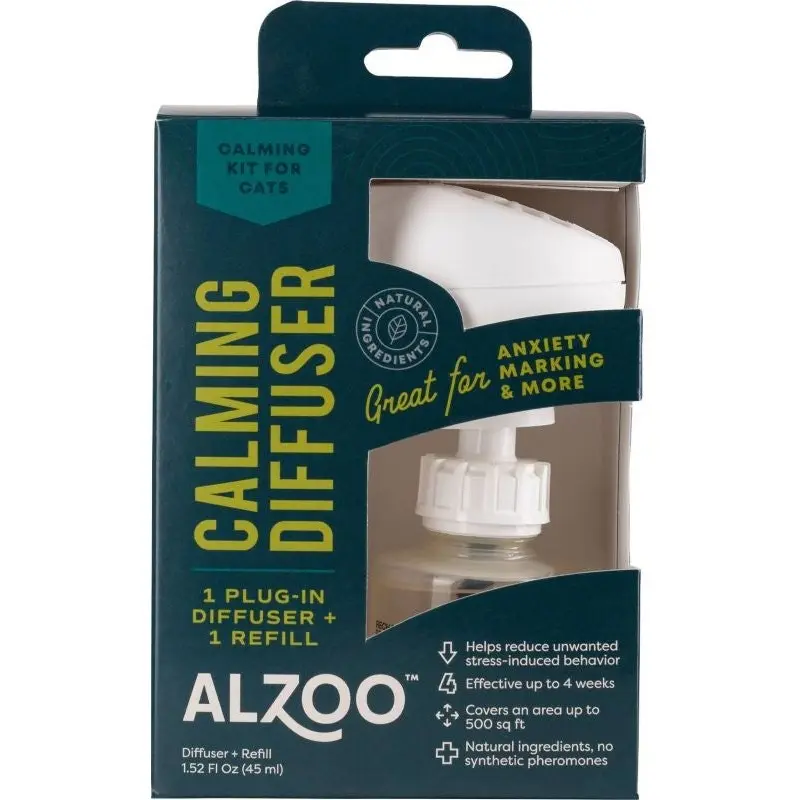 Alzoo Plant Based Cat Calming Diffuser Kit 1.52 Oz