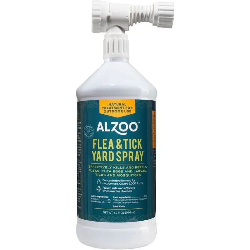Alzoo Plant Based Flea And Tick Yard Spray 32 Oz