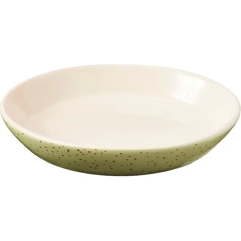 Spot Oval Stoneware Cat Dish