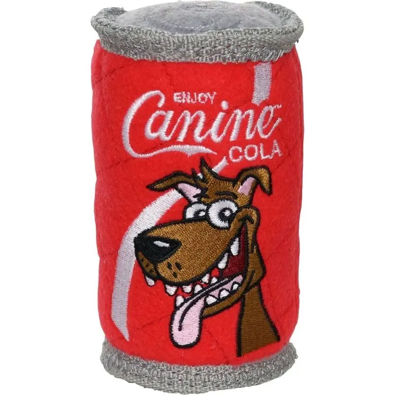 Tuffy Soda Can Canine Cola Durable Soft Dog Toy