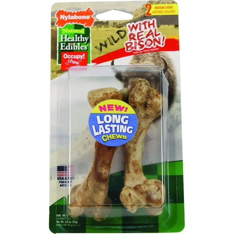 Nylabone Healthy Edibles Wild Bison SM 4 pack