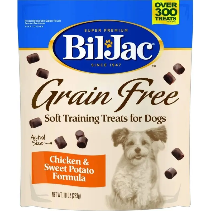 Bil Jac Grain Free Treats Chicken/Swt Potato 10 oz