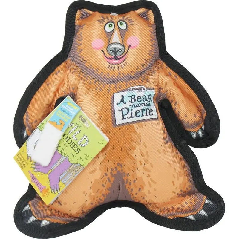 Pierre The Bear Dog Toy Wild Woodies LG Brown