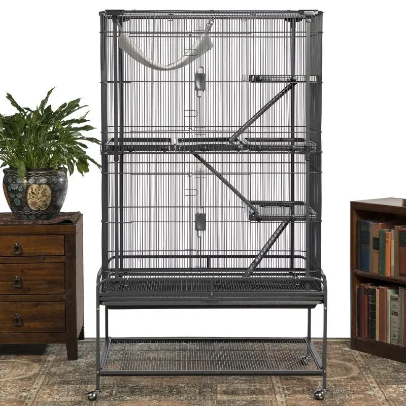 Prevue Deluxe Black Critter Cage