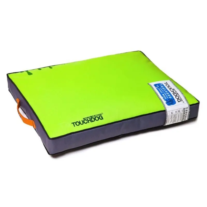 Touchdog Thick Cushioned Green Travel Dog Mat
