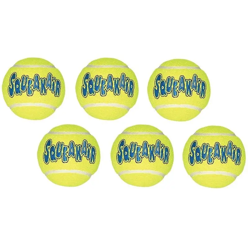 Air KONG Medium Squeaker Tennis Ball 6 Balls