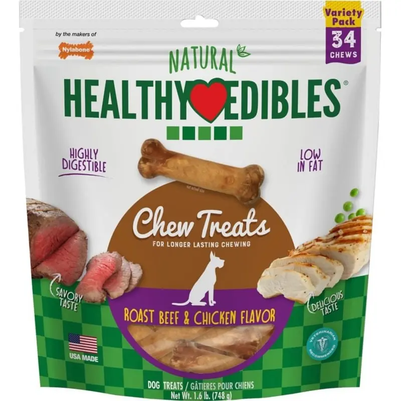 Healthy Edibles Natural Chew Variety Pack