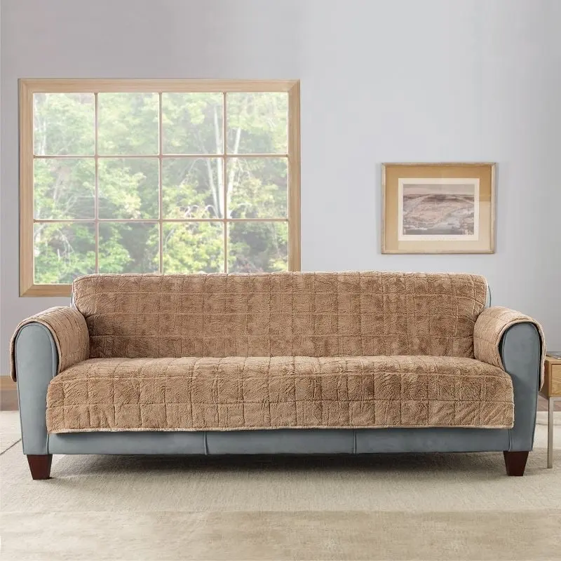 Sure Fit Faux Fur Loveseat Slipcover